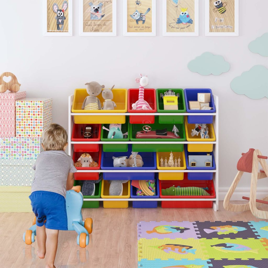 Rangement jeux et jouets chambre enfant - Coffre à jouets, bac, boîte